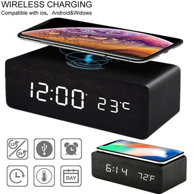 

3 In 1 Multi-function LED Digital Alarm Clock & Wireless