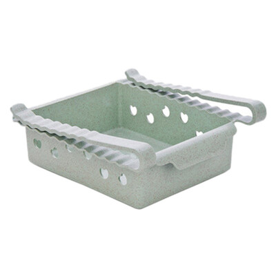 

Slide Kitchen Fridge Freezer Space Saver Organizer Storage Rack Shelf Drawer
