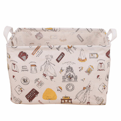 

〖Follure〗Waterproof Canvas Laundry Clothes Desktop Debris Basket Storage Box Folding