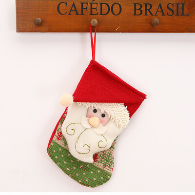 

Toponeto Christmas Stocking Mini Sock Santa Claus Candy Gift Bag Xmas Tree Hanging Decor