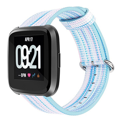 

〖Follure〗Fine Woven Nylon Adjustable Replacement Band Sport Strap For Fitbit Versa