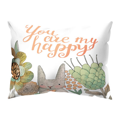 

〖Follure〗Print Pillow Case Polyester Sofa Car Cushion Cover Home Decor 30 X 50cm
