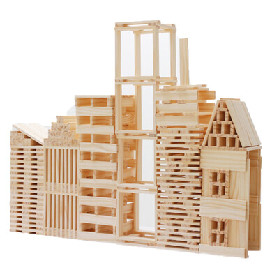 

Kids Wood Building Blocks Amusing Game Wooden Baby Early Childhood Educational Intelligence Toys Gifts