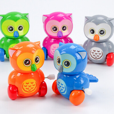 

〖Follure〗Clockwork Funny Toy Cartoon The owl Clockwork Car Educational Toys