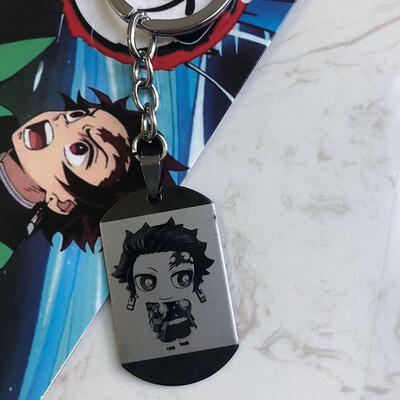 

Fat Bear Anime Demon Slayer Kimetsu no Yaiba rubber Keychain Key Ring Race Straps