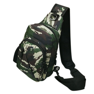 

2019 summer new canvas riding bag camouflage field sports chest bag shoulder diagonal outdoor tactical chest bag