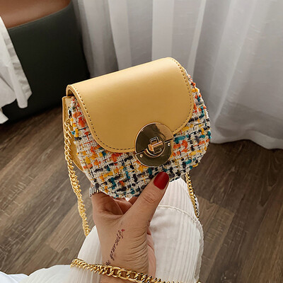 

Tailored Womens Fashion Coin Purse Flap Bag Patchwork Casual Hasp Bag Shoulder Bag