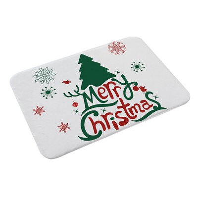

Toponeto Christmas Floor Entrance Door Bathroom Mat Indoor Bathtub Carpet Doormats Decor