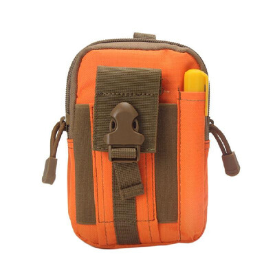 

Army Green Portable Outdoor Tactical Pocket Bag Mobile Phone Waist Bag Wearing Belt Running Multi-functional Bag for Camping Hikin