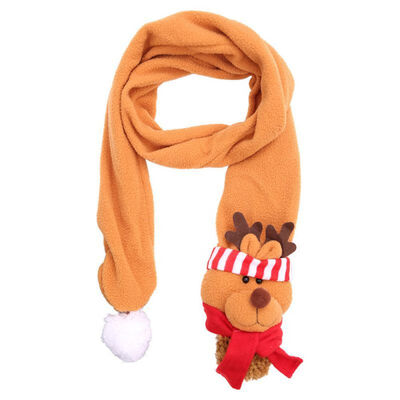

Baby Boys Girls Winter Warmer Christmas Cartoon Pattern Scarf Infant Thick Cotton Collar Scarves Toddler Neckerchiefs
