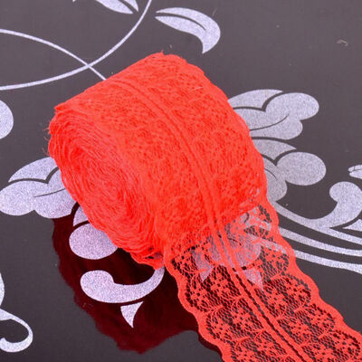 

Holiday Decorative Lace Ribbons DIY Cloth Sewing Lace Non-elastic Ribbons Holiday Lace Ribbons Decorative Accessories
