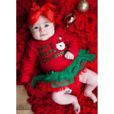 

Newborn Babys First Spring Girl Romper Tulle TuTu Dress Clothes Outfits