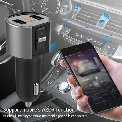 

Wireless In-Car Bluetooth FM Transmitter MP3 Radio Adapter Car Kit USB Car Charger