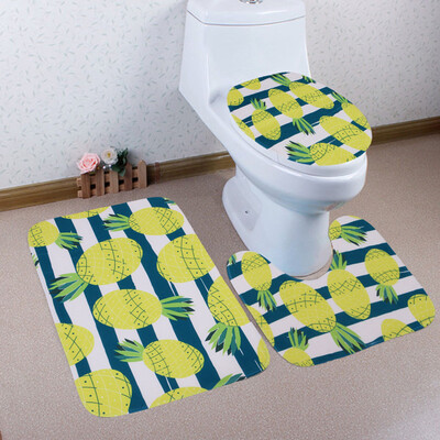 

〖Follure〗Bathroom Toilet Three Piece Floor Mat Door Mat Bathroom Carpet