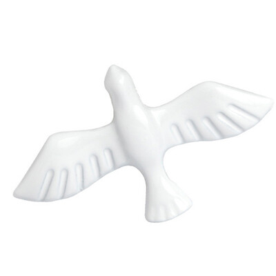 

White Peace Dove Pigeon Bird Buckle Brooch Pin Best Friendship Gift Creativity