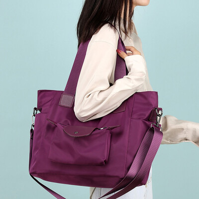 

Tailored Fashion Womens Solid Color Ulti-Function Waterproof Nylon Shoulder Bag