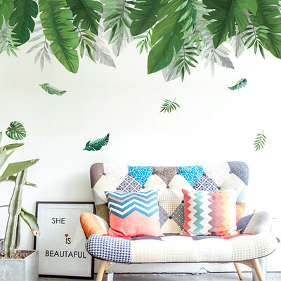 

Gobestart Background Big Leaves Decoration Door Decor Wall Sticker Room Wall Art