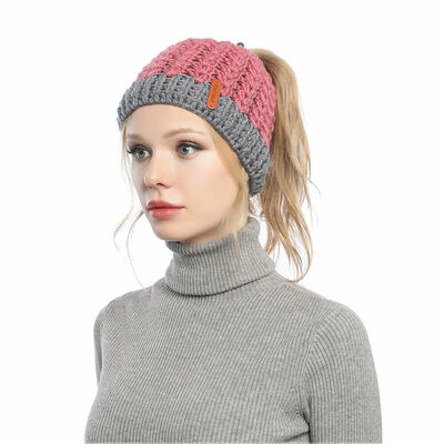 

Fashion Women Warm Winter Wool Knitted Beanie Bobble Hat Knitted Ski Cap