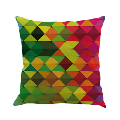 

Siaonvr Geometry Painting Linen Cushion Cover Throw Pillow Case Sofa Home Decor A