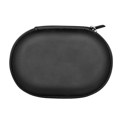 

Oval Earphones Storage Bag PU Leather Zipper Storage Box Data Cable Carrying Case Earbuds Memory Card USB Cable Holder