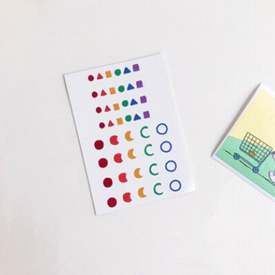 

Personality Durable Waterproof Tattoo Stickers Simple Stickers Geometric Emoji Tattoo Stickers