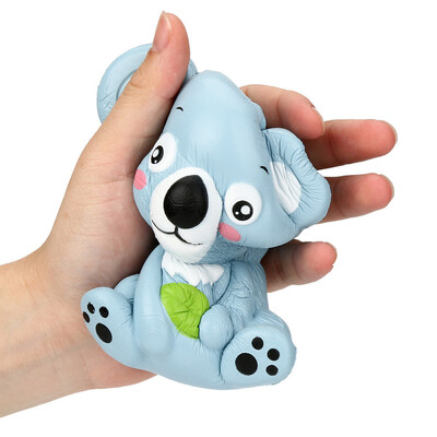 

Siaonvr 12cm Cute Koala Cream Scented Squishy Toy Slow Rising Squeeze Strap Kid Toy Gift
