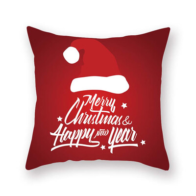 

18 X 18 Inch New Christmas Decoration Pillowcase Santa Claus Pillow Case Bedroom Decoration Cushion Cover Without Inner