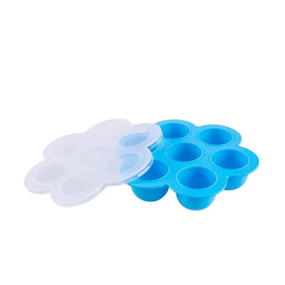 

Flower 7 Grid Kids Baby Food Freezer Silicone Egg Mold Tray Storage Container