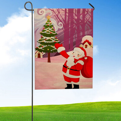 

Tailored Christmas Garden Flag Indoor Outdoor Home Decor Letters Flowers Flag