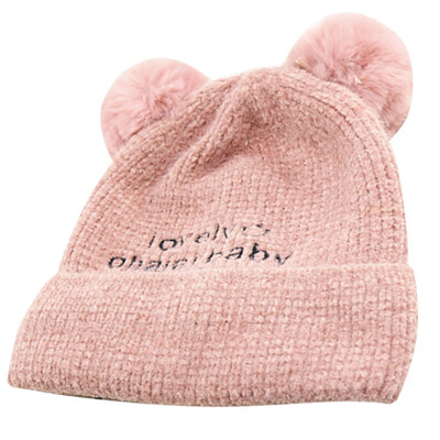 

New Children Toddler Kids Baby Warm Winter Wool Knit Beanie Hat Cap Winter Warm Hat