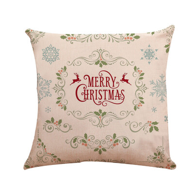 

Tailored Merry Christmas Square Home Car Decor Throw Pillow Case Sofa Waist Cushion Cover