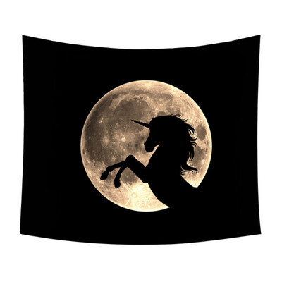 

Tapestry Wall Hanging Wild Animals Yoga Mats Star Moon Camping Home Decoration Blanket Mountain Polyester Handmade