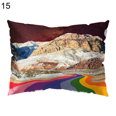 

Flower City Forest Planet Pillow Case Cushion Cover Sofa Bed Car Office Decor