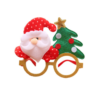 

Funny Christmas Eyeglasses Frame Novelty Cartoon Reindeer Antler Design Decorative Christmas Costume Decorations Gifts For Kids