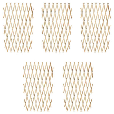 

Extendable Wood Trellis Fence 5 11" x 2 11" Set of 5