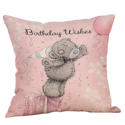 

〖Follure〗Bear Pillowcase Linen Car Home Decorative Cushion Cover Pillow Covers