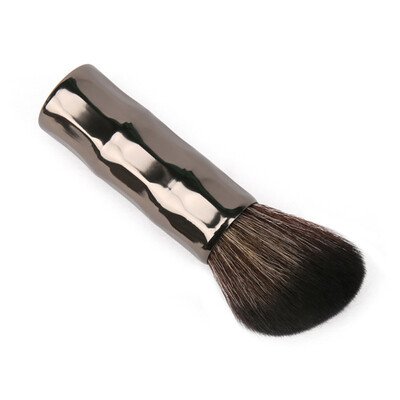 

Single pc Fashion Professional Makeup Cosmetic Face Powder Foundation Blush Metal Black Aluminum Tube Brushes For Makeup Beauty