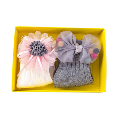 

New Winter Warm 2 Pair Baby Boys Girls Autumn Breathable Animal Print Socks Warm Anti Slip Floor Sock