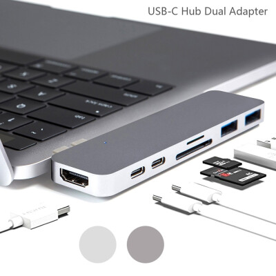 

57 In 1 USB-C Type C HD Output 4K HDMI SDTF USB 30 Adapter HUB for MacBook Pro
