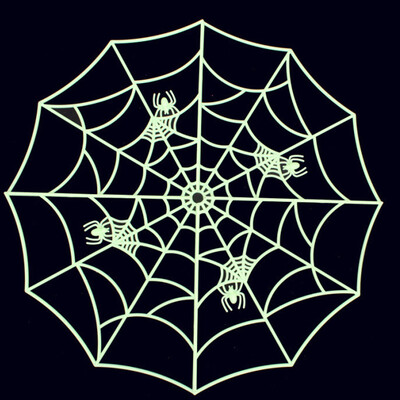 

YIWULAGlow In Dark Spider Webs Party Supplies Bar Haunted House Prank Tricky Toys