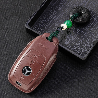

Applicable to Benz car key case GLC new E300l C260l S320L A200L leather key bag chain car key cases