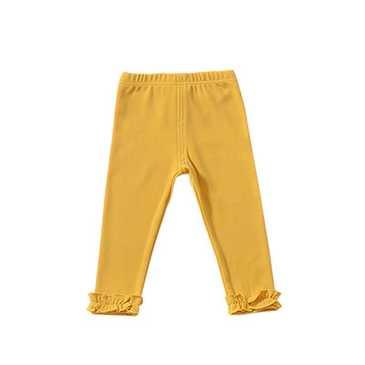 

Toddler Baby Girls Cotton Leggings Kids Solid Color Slim Elastic Trousers Pants Autumn Leggings suitable for 1-6 years old child
