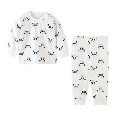 

Autumn Kids Pajamas Children Sleepwear Baby Pajamas Sets Boys Girls Long Sleeve Blouse TopsPants Cotton Nightwear Clothes 9M-3Y