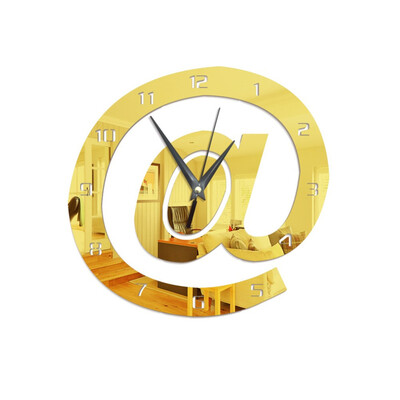 

Gobestart 3D Creative Acrylic Mirror Wall Clock Home Decoration Wall Clock