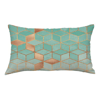 

〖Follure〗Super Soft Geometric Short Plush Pillowcase Sofa Pad Set Home Decoration