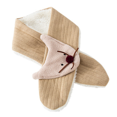 

2018 Newly Baby Kids Scarves Winter Cartoon Thick Soft Bib Thickened O Ring Neck Warmer Children Winter Warm Neck Warmer