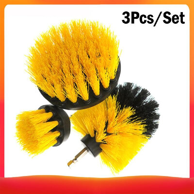 

3PcsSet Drill Brush Power Scrubber Brush Drill Attachment Kit Cleaning Supplies for Bathroom Surfaces Grout Tile Floor&More
