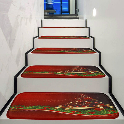 

〖Follure〗Christmas Decoration 1Set StepBasic Non-Slip Coral Fleece Resistant Carpet Stair