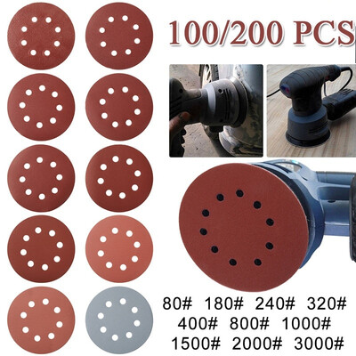 

Willstar 100200pcs 80-3000Grits Sanding Disc 10 Kinds of Granular Brushed Sandpaper 125mm Sanding Discs Pad