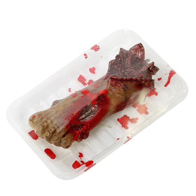 

Halloween Horror Bloody Hand Props Party Decoration Scary Fake Hand Finger Leg Foot Brain Halloween Haunted House Supplies